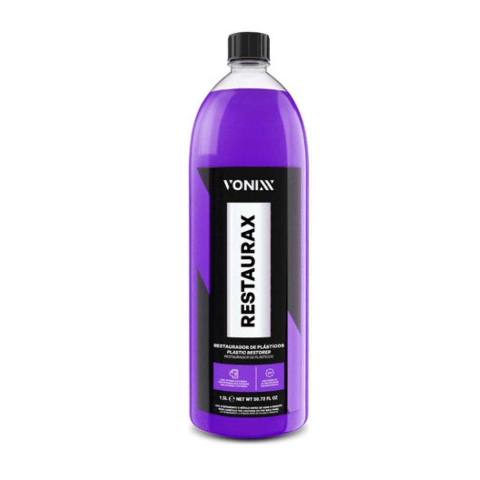 Restaurax Vonixx 1,5L Revitalizador De Plasticos Automotivos Proteção E Brilho - Para-choques Painéis Formula Avançada