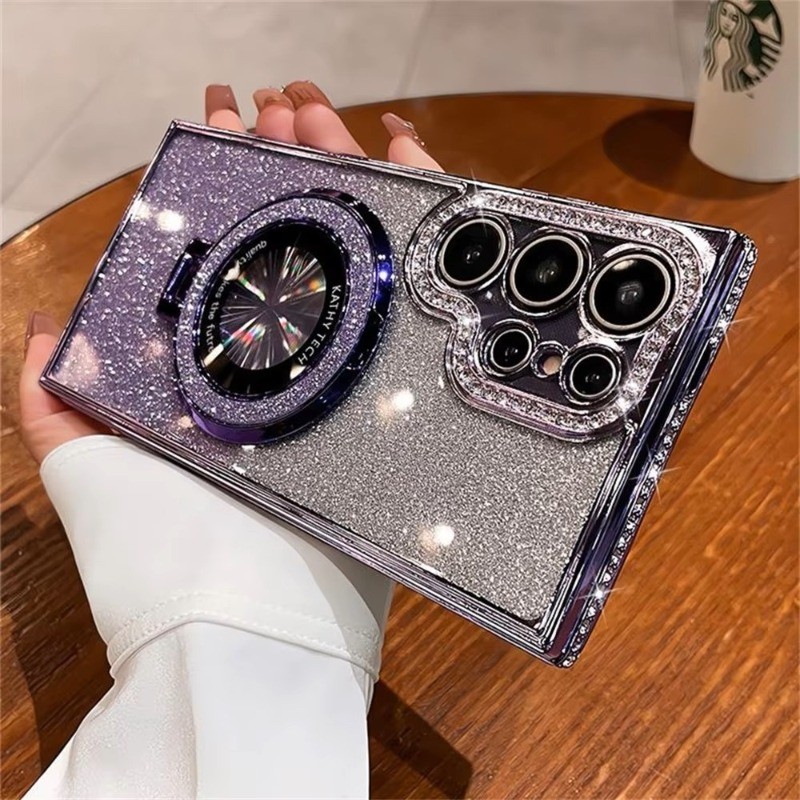 Nova Moda Reno Diamonds Phone Case Para Samsung Galaxy S25 S24 Ultra S22U S23U S24 + S25 Plus Fashion Glitter Bling Caix em Oferta na Shopee