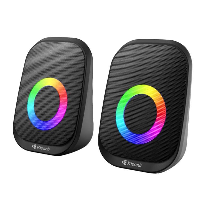 Caixa de Som Kisonli Vibewave X7, RGB, 6W, USB, Preto, VWB-X7-BL03 em Oferta na Shopee