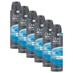 Kit 6 Desodorantes Dove Men+Care Antitranspirante Aerossol Cuidado Total 150ml