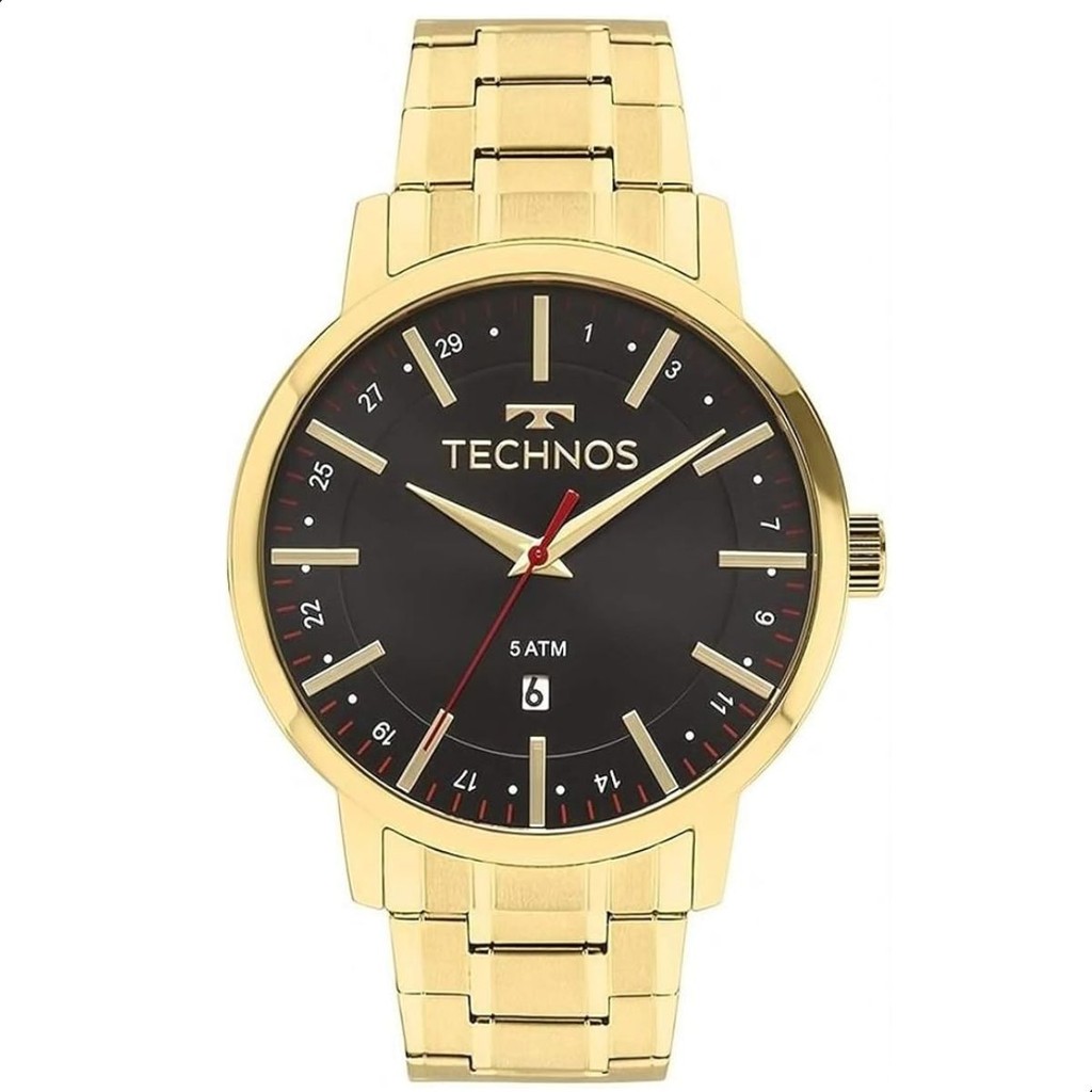 Relógio Masculino Technos Dourado Analógico 2115MMKTDY/4P em Oferta na Shopee