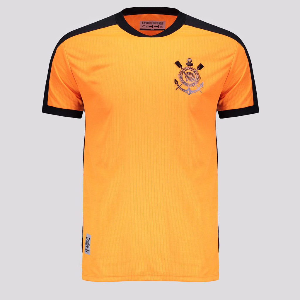 Camisa Corinthians Friso Laranja em Oferta na Shopee