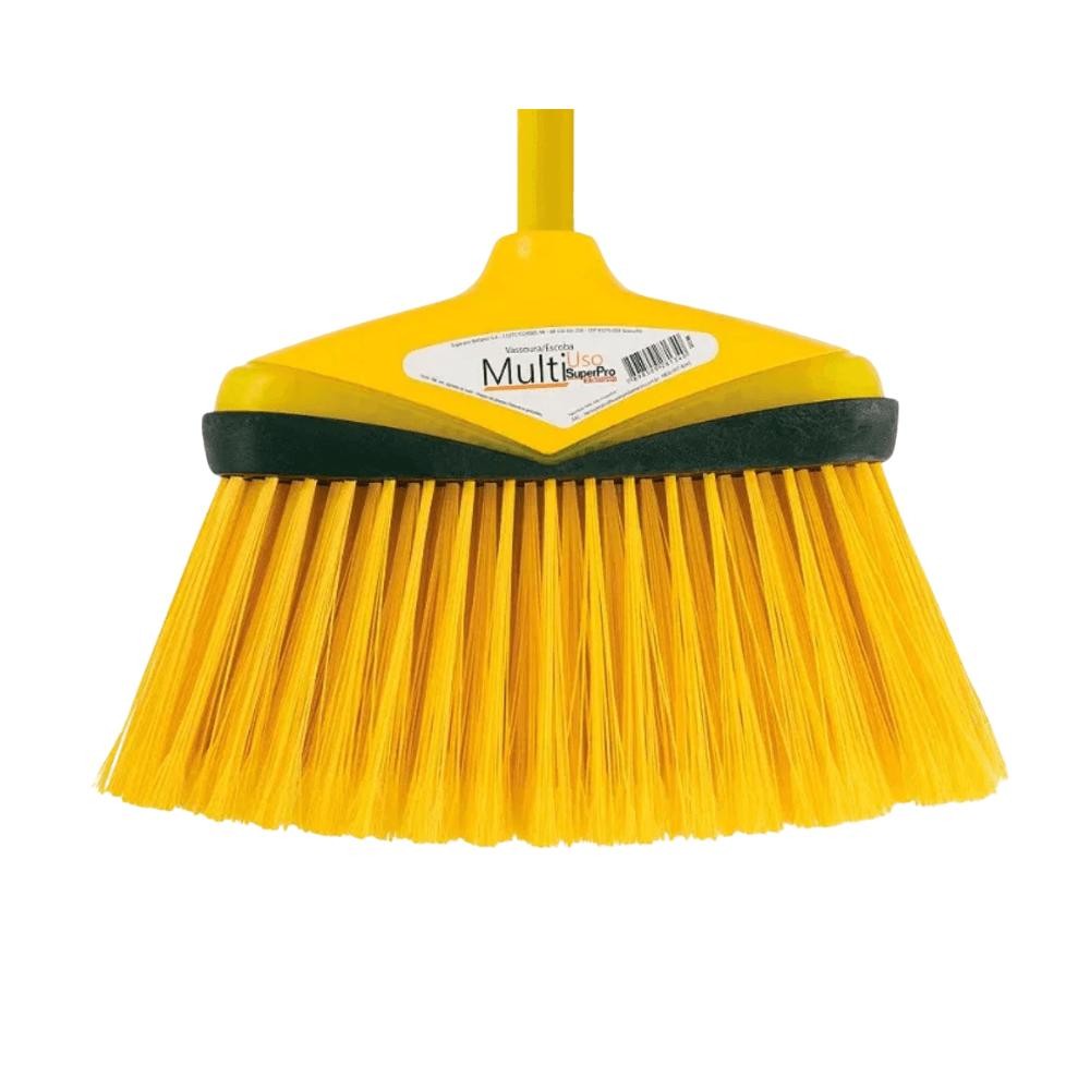 Vassoura Multiuso com Cabo Amarela SuperPro em Oferta na Shopee
