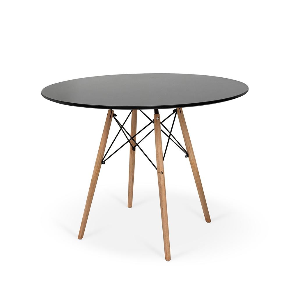 Mesa Redonda Eames Eiffel Wood 90cm em Oferta na Shopee