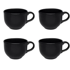 Jogo de 4 canecas Jumbo 740 Ml Preta