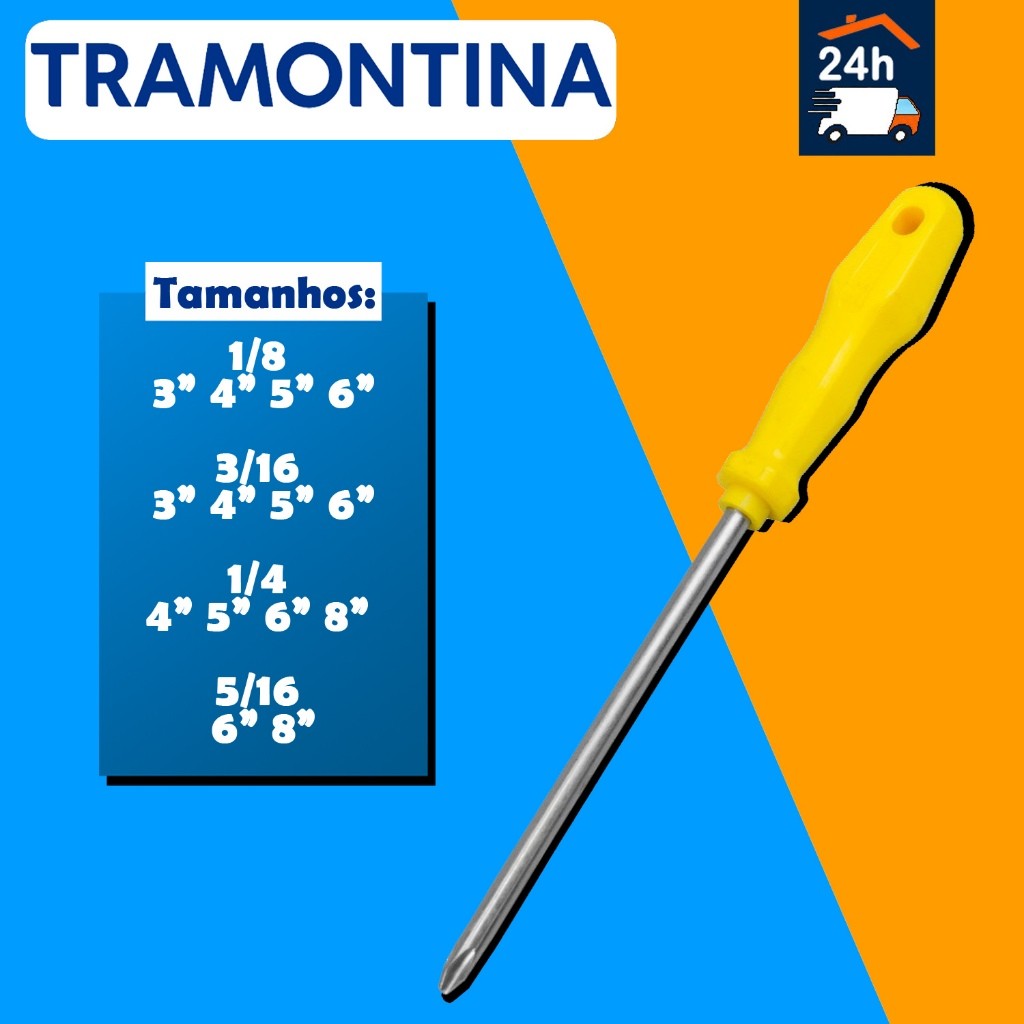 Chave Phillips Profissional - Tramontina em Oferta na Shopee