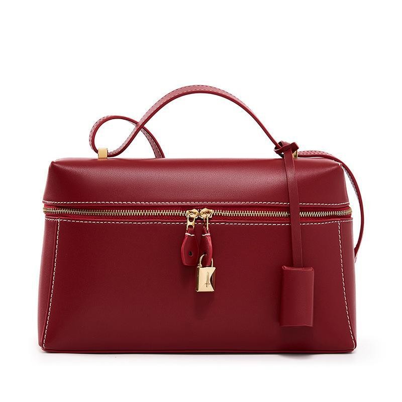 Bolsa de couro genuíno LP27 bolsa de ombro primeira camada lancheira saco tamanho grande Commuter ombro mensageiro saco