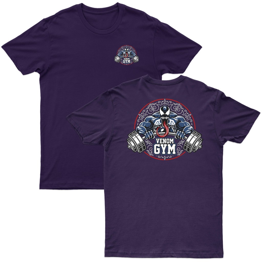 Camiseta Academia Moda Fitness Estilo Treino Homem Aranha Venom GYM Marvel Estilo Geek  Algodão Fio 30.1 Humor