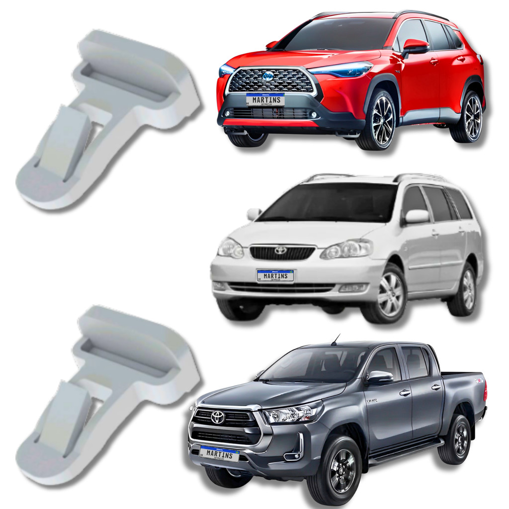 10 Grampo Moldura Parachoque  Spoiler Parachoque Dianteiro e Traseiro Hilux Corolla Sw4 Rav4 Corolla Cross