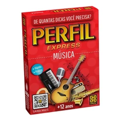 Jogo de Perguntas e Respostas Perfil Express Musica Grow Brinquedo Infantil Educativo Criança