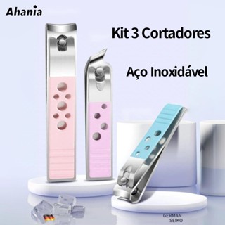 Kit 3 Cortador de Unhas Manicure e Pedecure de Aço Inoxidável, Multi Cores, Afiada, Durável e Prática em Oferta na Shopee