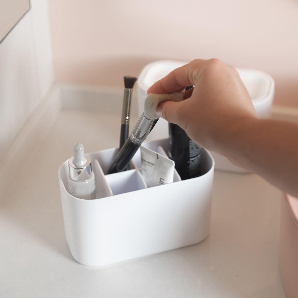 Detalhes do kit organizadores de Bancada Ou 2 peças Linha Bold - Rosa Duna
