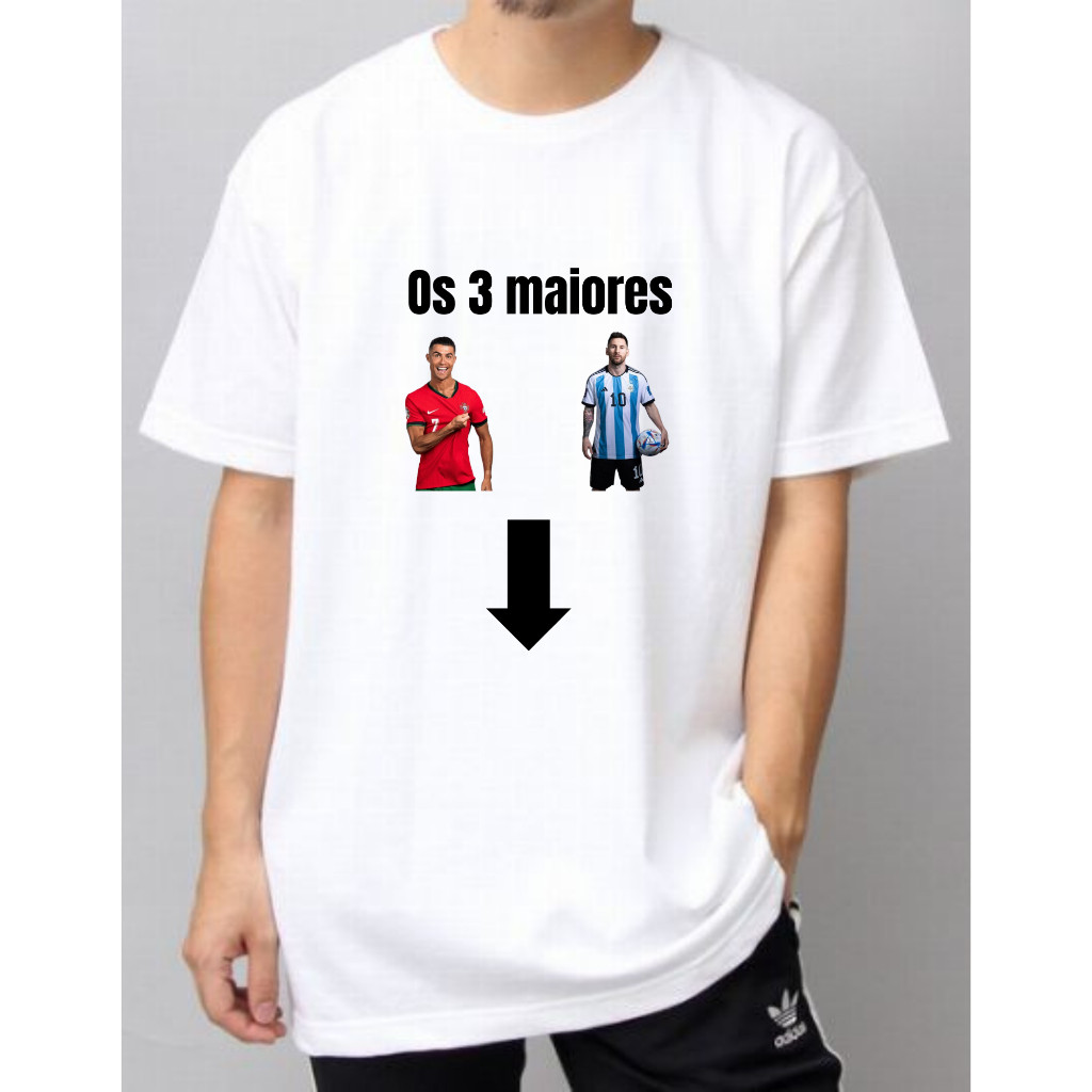 Camiseta Os 3 Maiores – Meme Viral TikTok  | Moda Streetwear  | Tecido Premium  UNISSEX