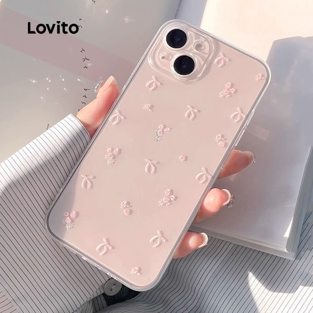 Lovito Capas E Capas Fofas Com Laço Floral Ditsy Para Mulheres LCS099151 - Mobile & Gadgets