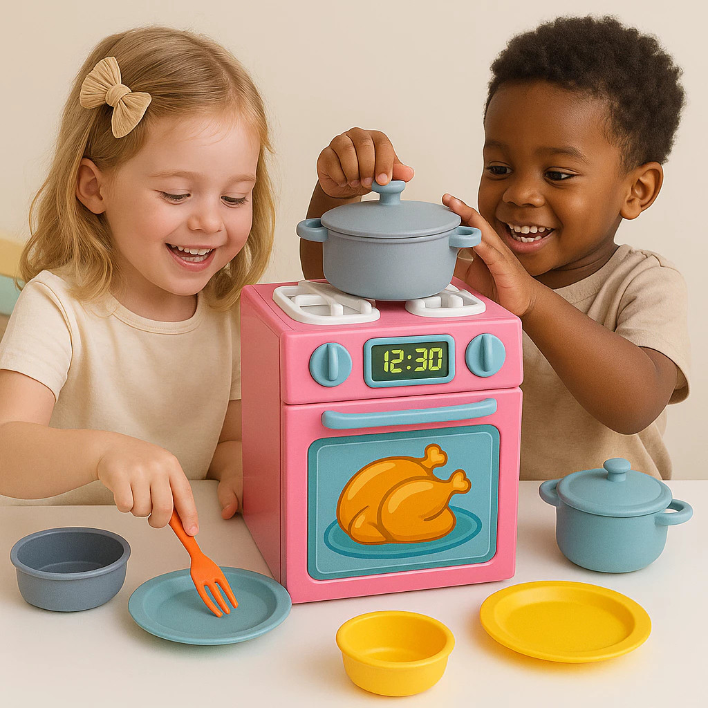 Brinquedo Infantil Boneca Barbie Casinha Fogão Comidinha Diversão Presente Urso Pelúcia Panelinha