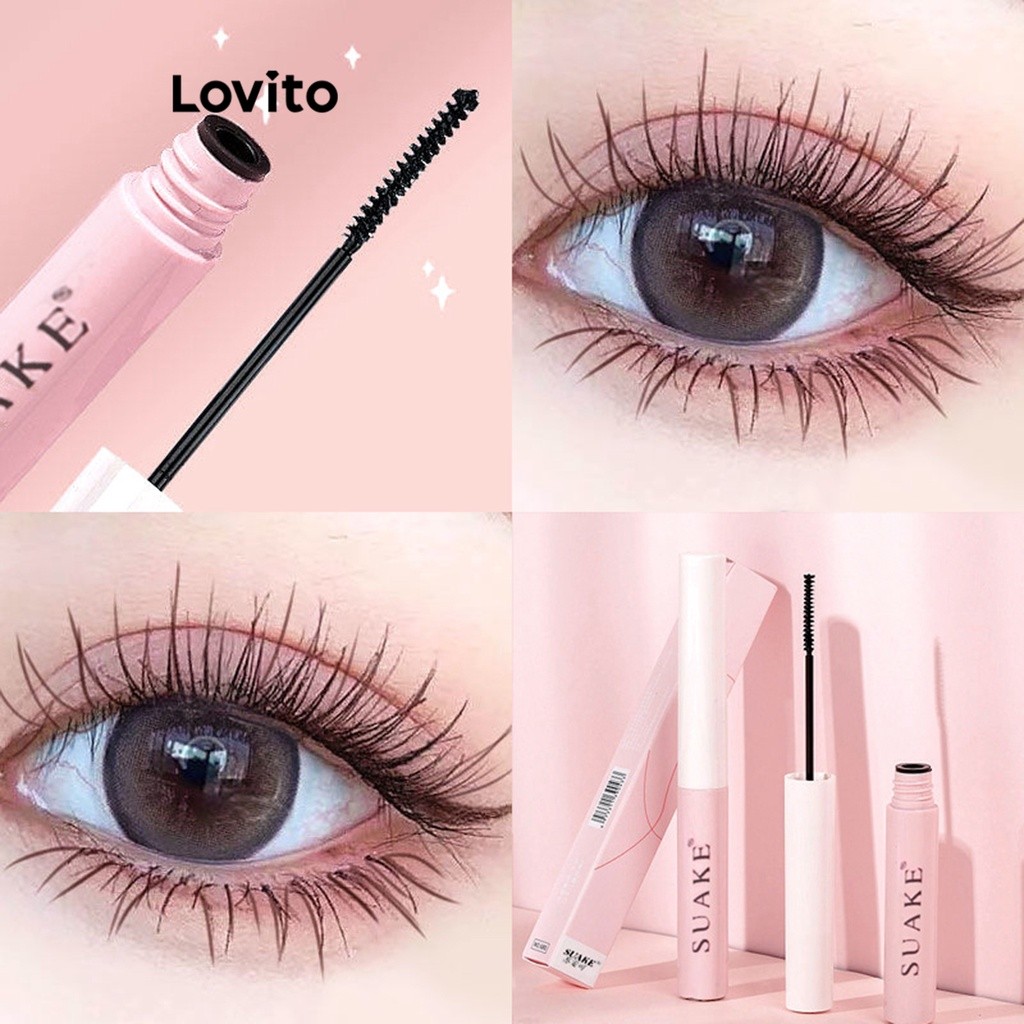 Lovito Beauty Mascaras Finalize À Prova De Água, Não É Fácil De Borrar, Rímel De Secagem Rápida Para Mulheres LBT01073 em Oferta na Shopee