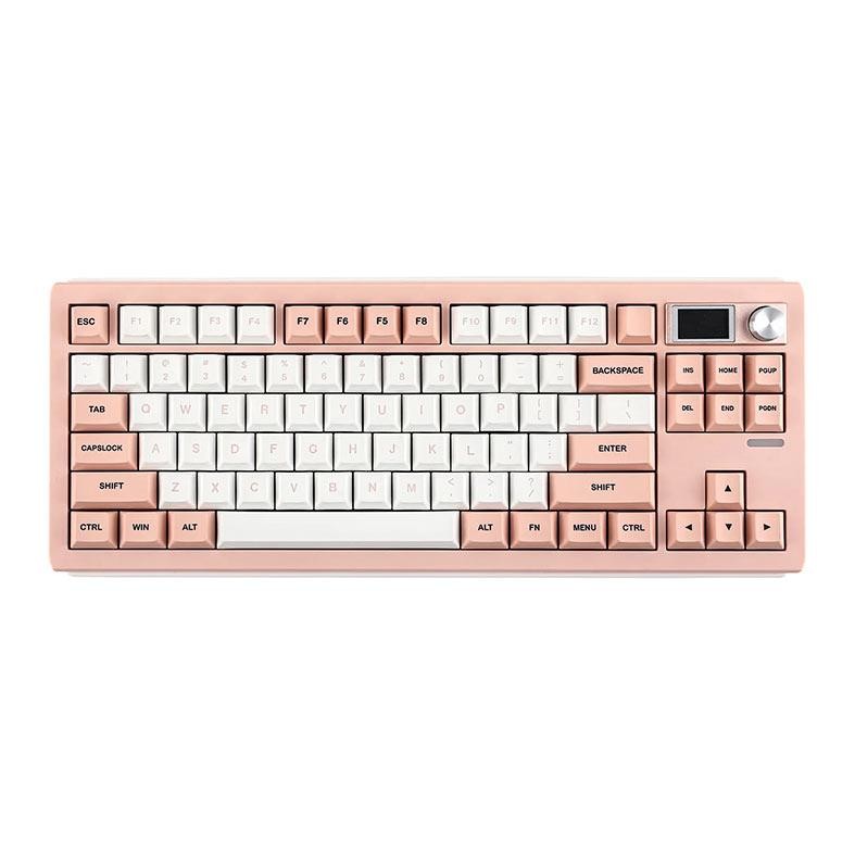 Teclado Mecanico Epomaker Shadow S, ARGB, Switch Wisteria, Pink White, SHADOWS-PW-WS