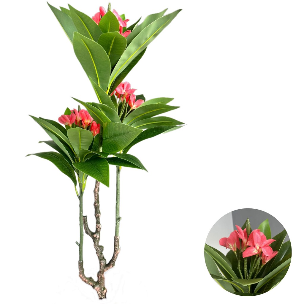 Planta Coroa de Cristo Artificial Flor Realista Decoração