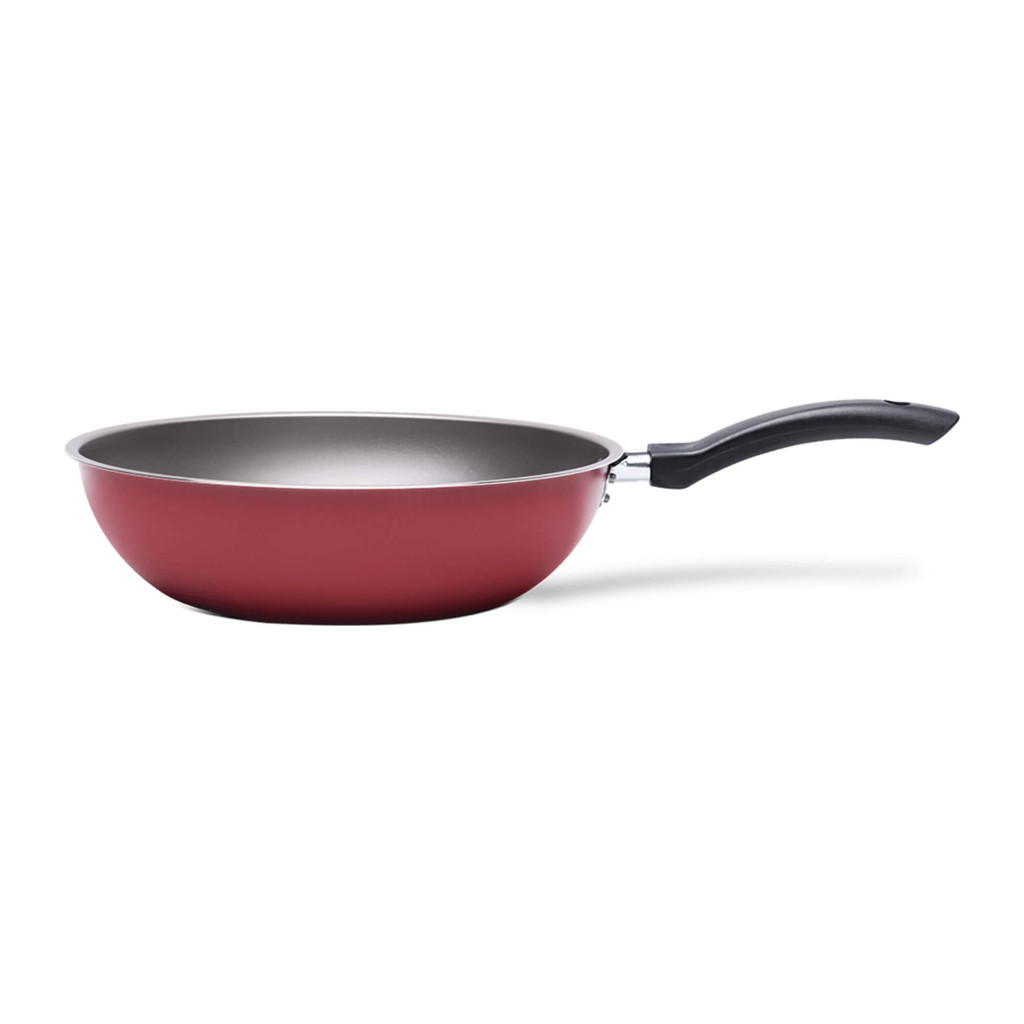 Panela Wok Ruby 3L 26x8cm Vermelha Brinox - 7131/464 em Oferta na Shopee