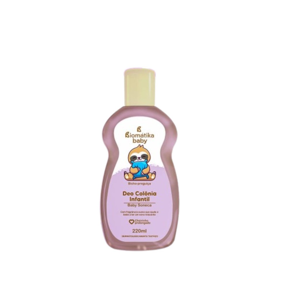 Deo Colônia Infantil Biomátika Baby Baby Soneca Bicho-Preguiça 220ml – Fragrância Relaxante e Segura em Oferta na Shopee