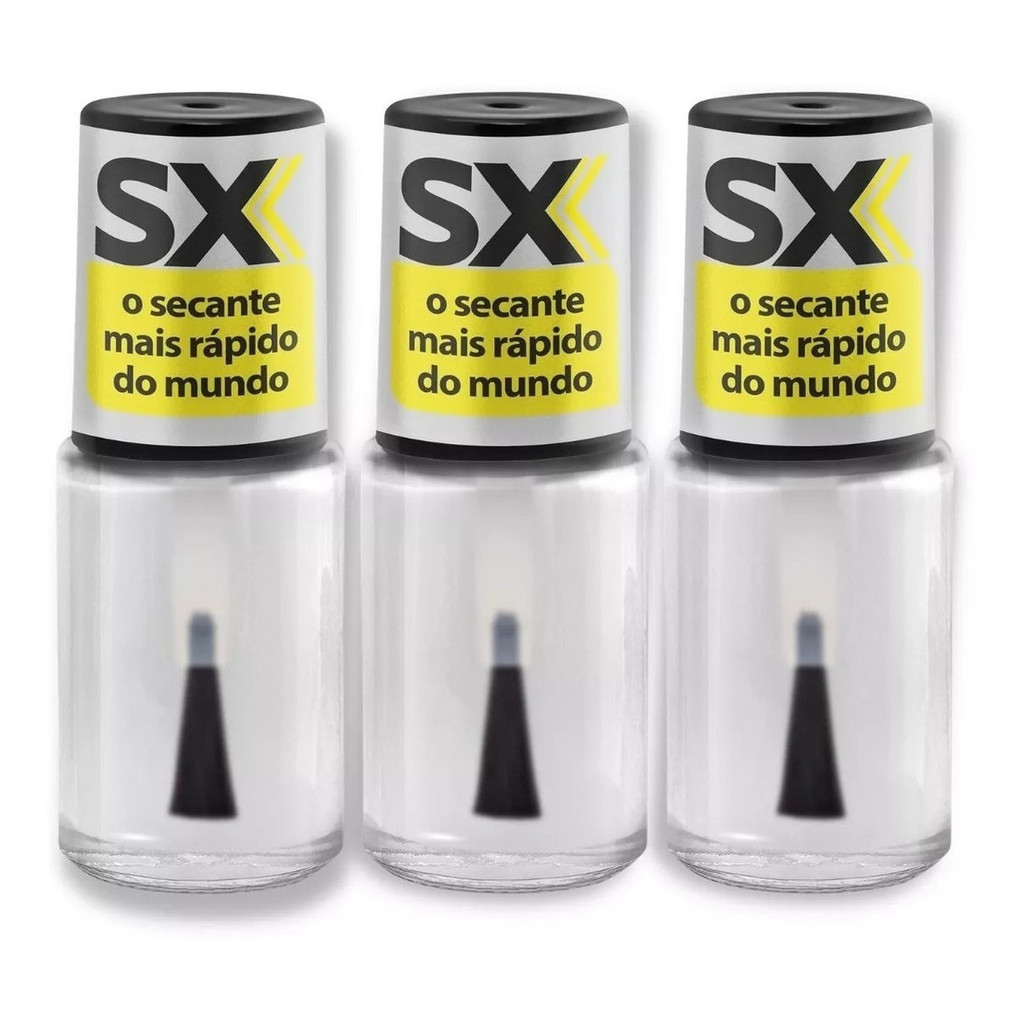 Kit 3 Esmalte Secante Sx Ultra Rapido Cora 9ml C/ Disiloxane