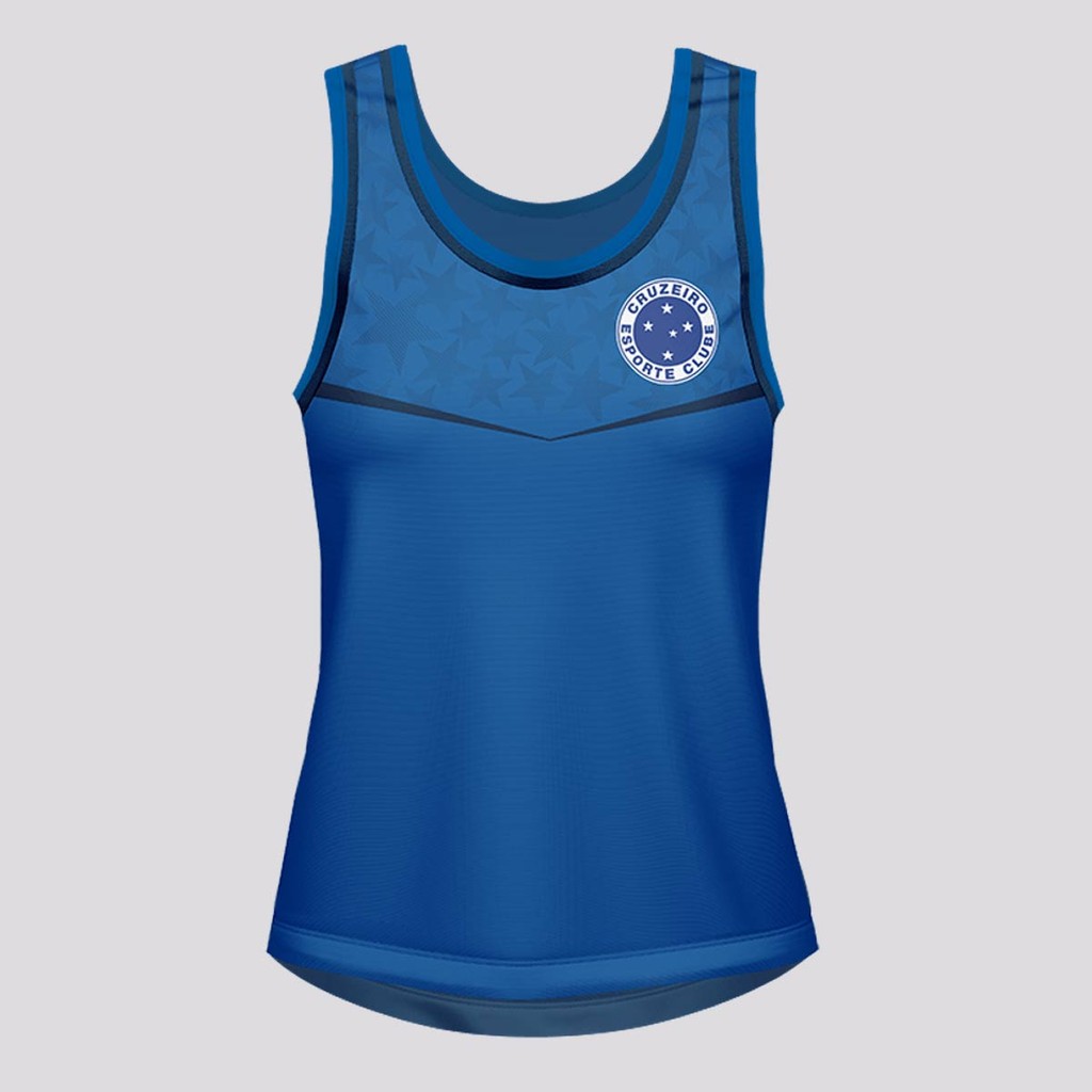 Regata Cruzeiro Vínculo Feminina Azul em Oferta na Shopee