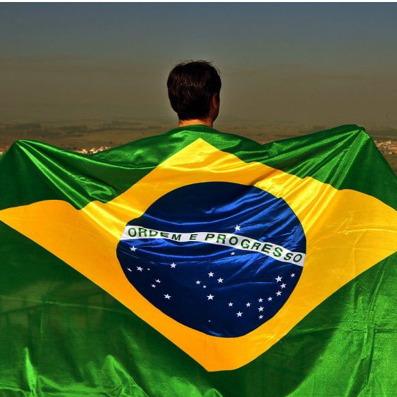 Bandeira do Brasil Grande (1.2M X 1.8M) Dupla Face para Mastro e Parede com Cores Fortes e Nítidas em Oferta na Shopee