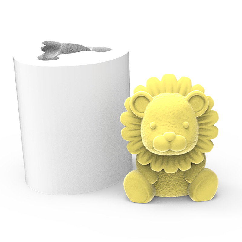 Forma de Silicone Bichinho Leão Sentado para Artesanato Sabonete Vela Biscuit Resina Gesso em Oferta na Shopee