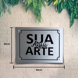 Placa Fachada Personalizada Externo - Acm Loja Comércio 40x60cm - clínica, advogados, dentistas em Oferta na Shopee