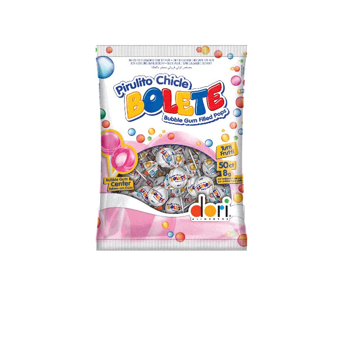 Pirulito Chiclete Bolete Tutti Frutti 400g - Doce - Doces