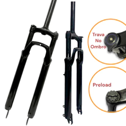 Suspensão gts Aro 29 com trava e Preload Aheadset over amortecedor para bike bicicleta (serve tambem em aro 26)
