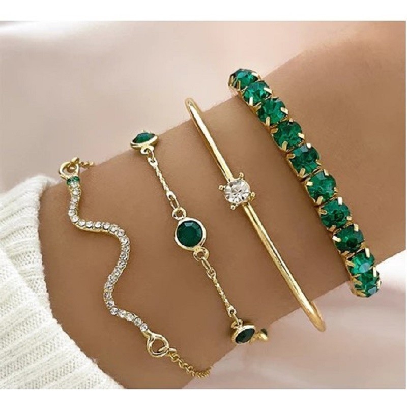 3/4/6/7 peças em ouro 18k retrô com pingente de infinito e corrente de osso de cobra joias femininas