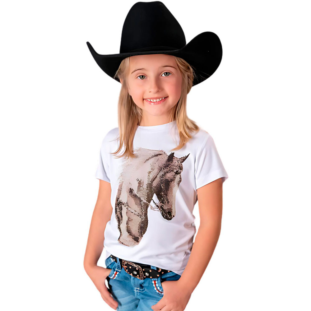 Blusa Country Feminina Infantil Arreio Zoe Western