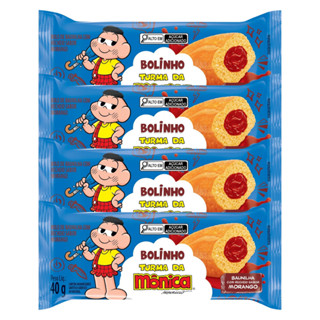 Bolinho Turma da Monica - Baunilha com Morango 40G - 4UN em Oferta na Shopee