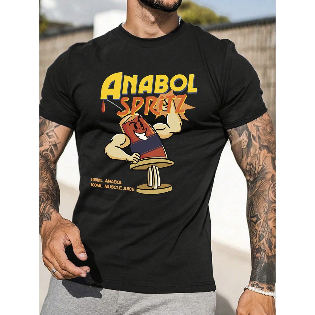 Camiseta Anabol Spritz Academia Gym Musculação Camisa  Unissex Masculino Feminino   Streetwear