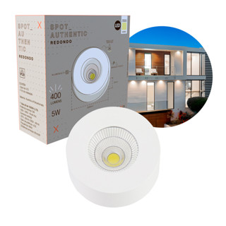Spot Led Authentic Beiral de teto 5w 4000k Branco Neutro 8cm Bivolt Redondo Branco Cod: 907070872 Deluxe By Avant em Oferta na Shopee