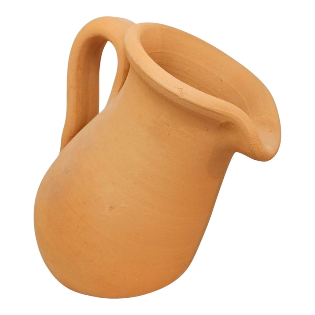 Jarro de Barro Inclinado Jarra de Água Decoração Com Alça 2,7l