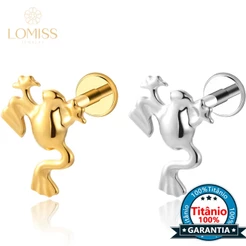 Lomiss Piercing Helix Tragus Conch Labret Sapo Titânio Zircônia