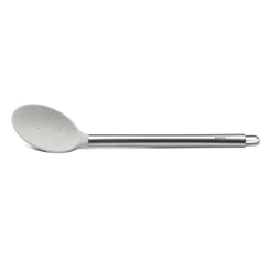 Colher Para Arroz Aço Inoxidável Base Silicone 33,5 cm Para Panela Antiaderente Linha Duo Brinox