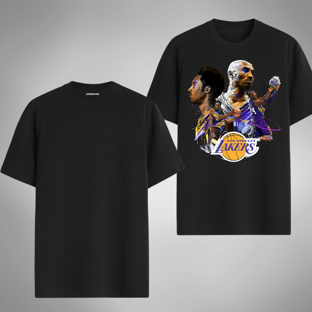 Camiseta Unissex Lakers Algodão Premium Casual Algodão 30.1 NBA 03 Camisa Estampada NBA