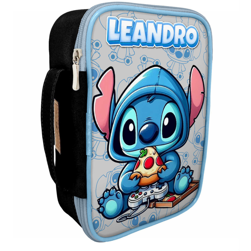 Estojo 100 pens box grande Stitch gamer escolar personalizado kawaii pedagogia canetas organizador