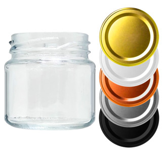 Kit 6 Potes de Vidro 150ml com Tampa Metal Para Temperos Geleia Conserva Doces em Oferta na Shopee
