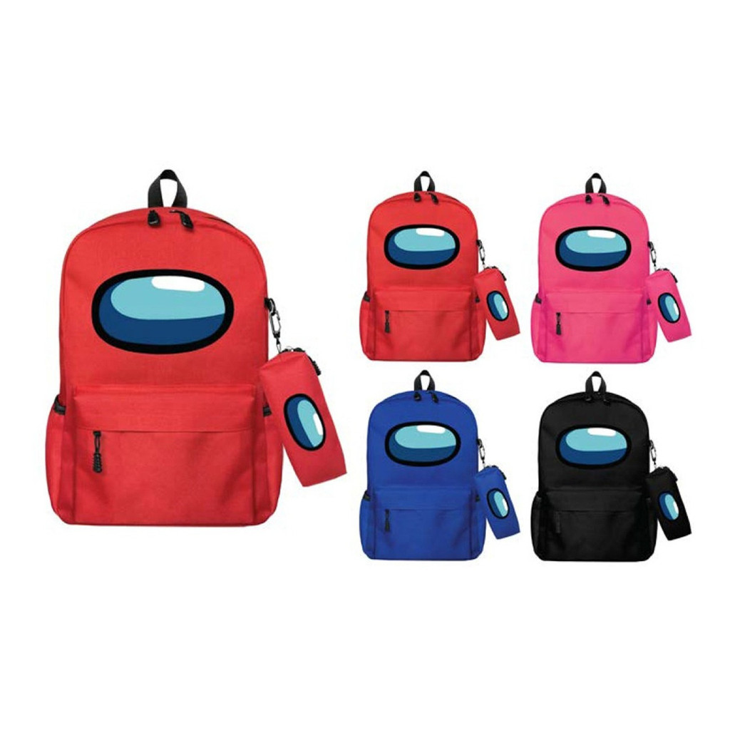 Kit Mochila Costa Estojo Infantil Escolar Amoung Us Yepp