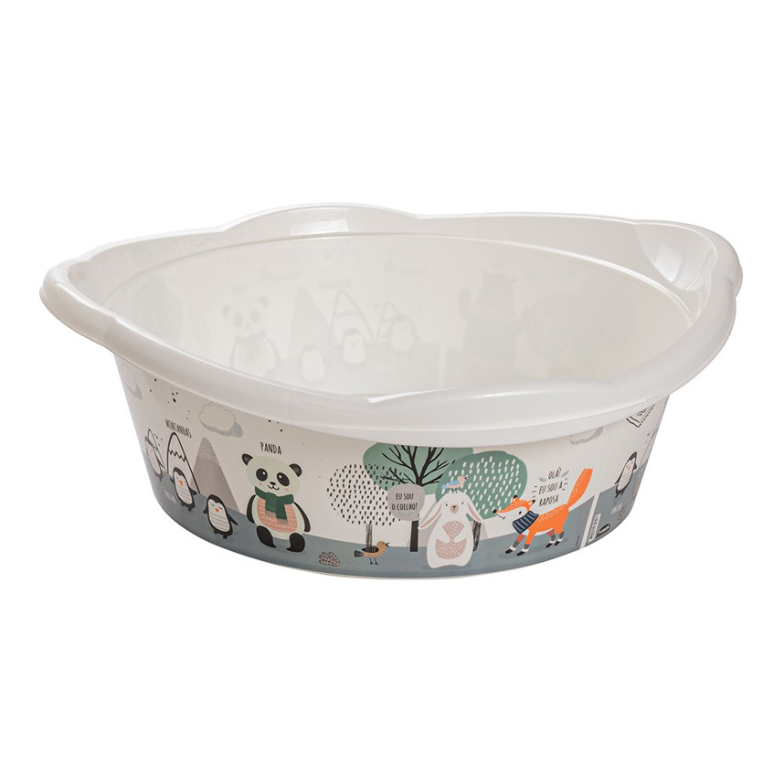 Bacia Plasútil Decorada Bichinhos 17L em Oferta na Shopee