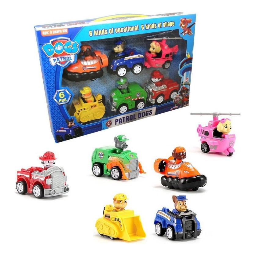 Kit Patrulha Canina Carrinhos Fricção Brinquedos Coleção em Oferta na Shopee