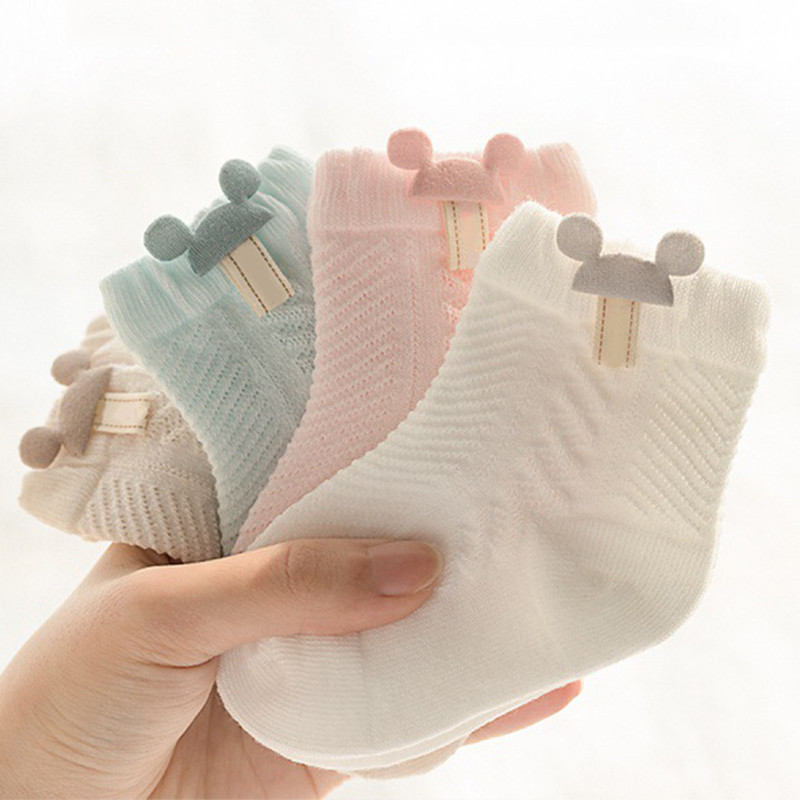 Meias De Bebê De Verão De Primavera Algodão Para Crianças Curtas em Oferta na Shopee