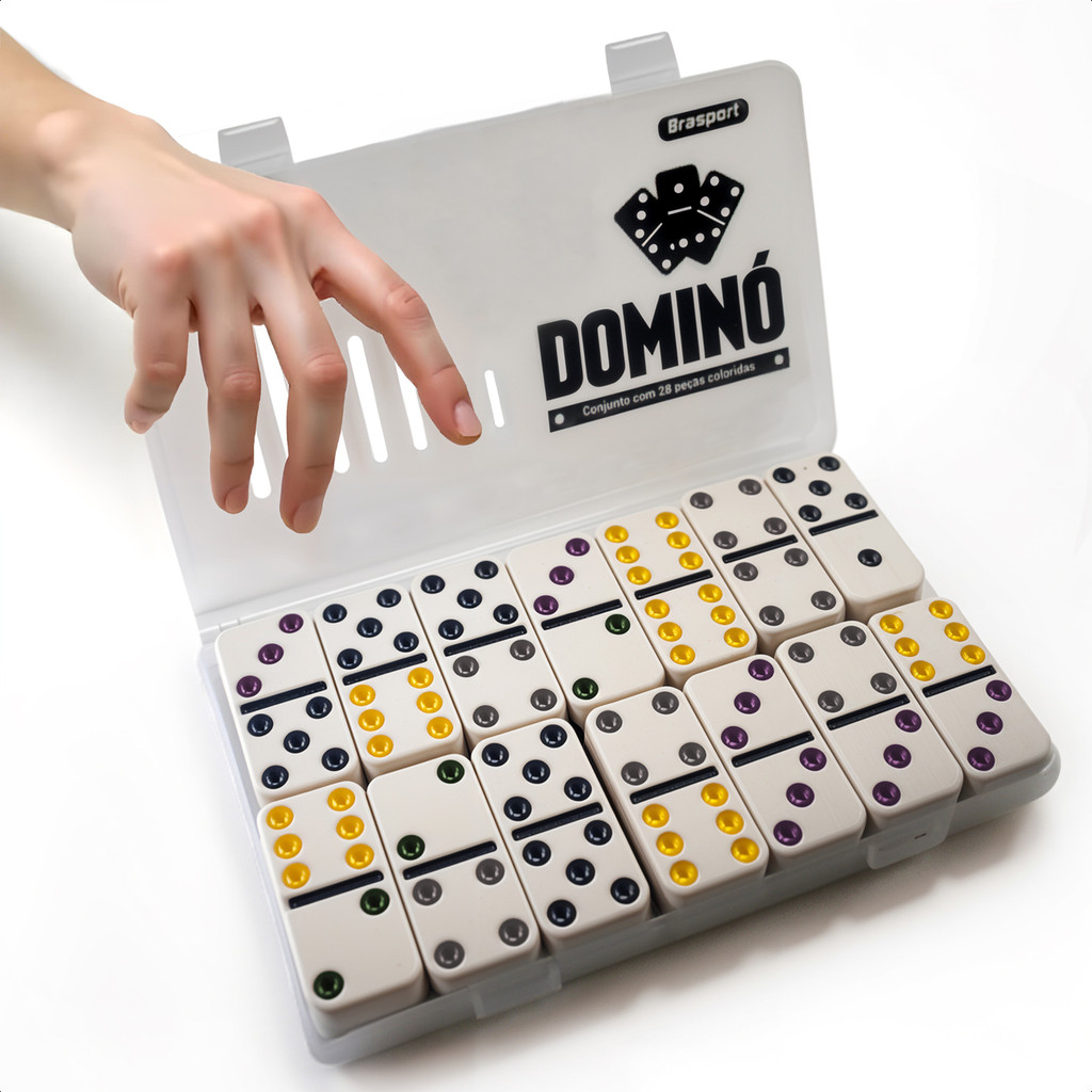 Dominó Colorido Grande: Onde Comprar | BuscaProdutos