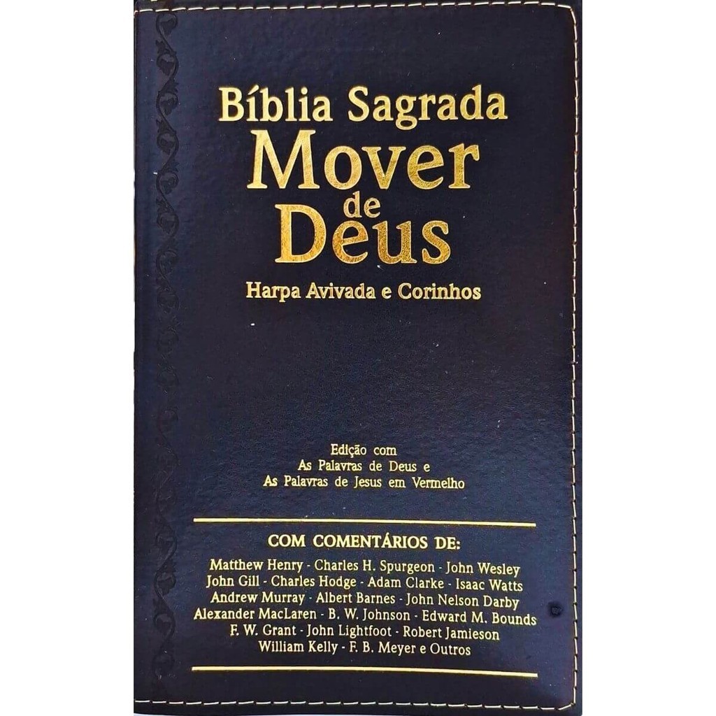 Bíblia Sagrada Mover de Deus com Letra Gigante e Harpa Avivada e Corinhos ARC Almeida Revista e Corrigida