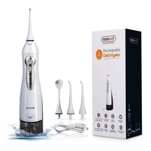 Irrigador Oral Recarregável Para Limpeza Dentes