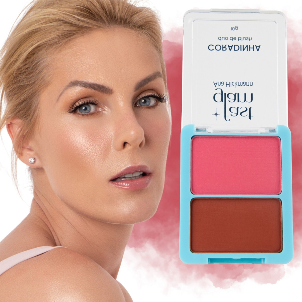 Duo Blush Fast Glam Coradinha Blush Iluminador Contorno Ana Hickmann